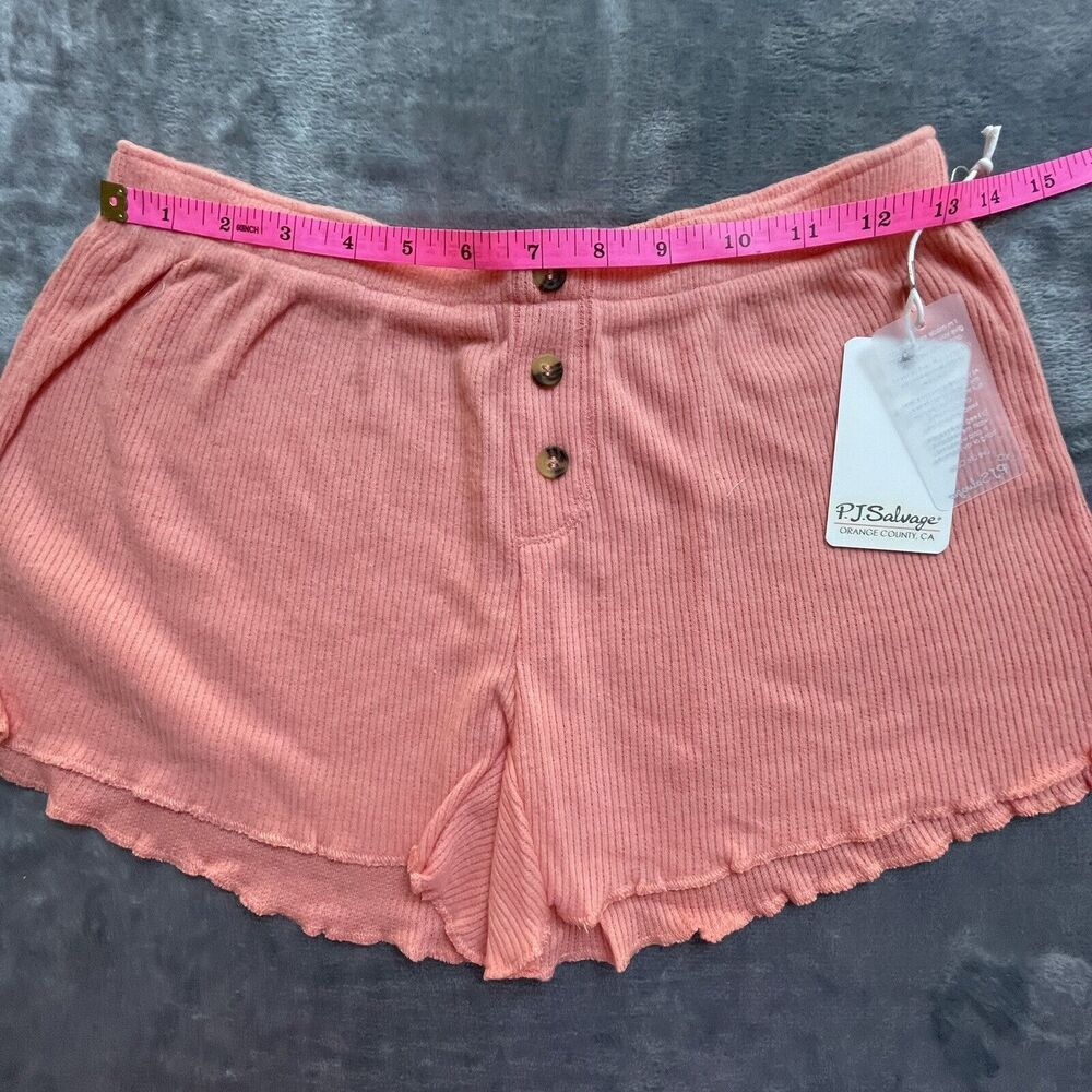 PJ Salvage Shorts Womens Extra Small Peach Lightweight Lounge Comfy Pajama Girly - Picture 5 of 6